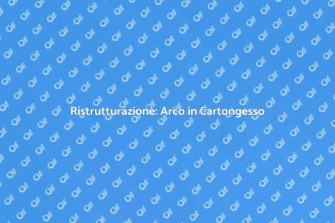 Arco Soffitto a Volute in Cartongesso