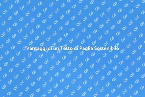 Tetto di Paglia: Bellezza e Sostenibilità