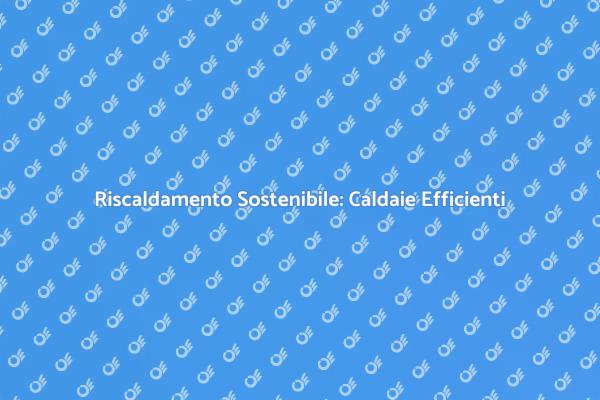 Caldaie Efficienti per Risparmio Energetico