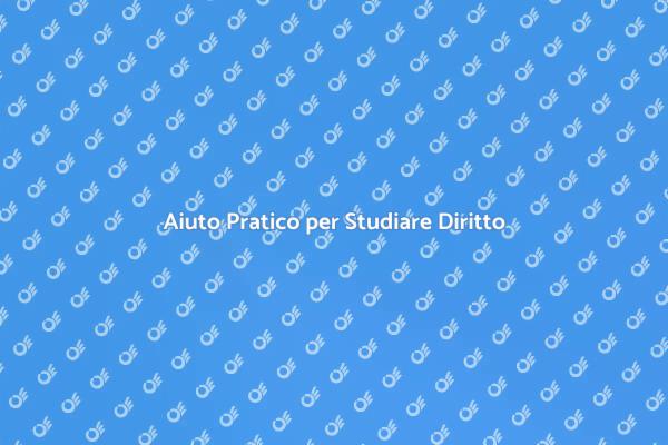 Soluzioni per Studiare il Diritto