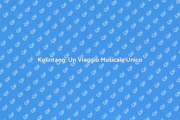 Esplora la Magia del Kolintang