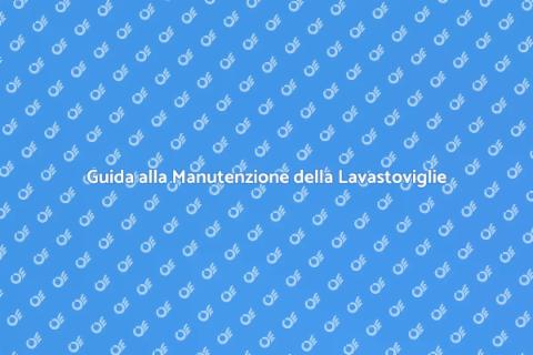 Manutenzione Lavastoviglie Professionale