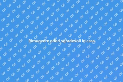 Eliminazione odori in casa: guida utile