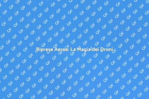 Foto con Droni: Innovazione Visiva