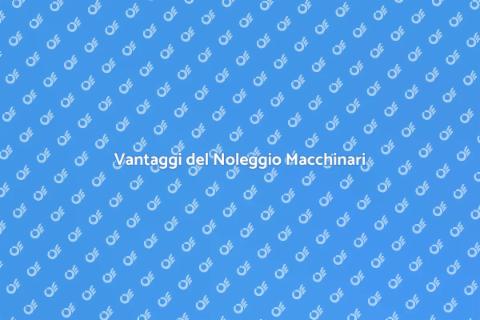 Noleggiare Macchinari per Progetti Efficaci
