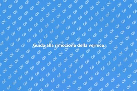 Rimozione vernice: preparazione essenziale