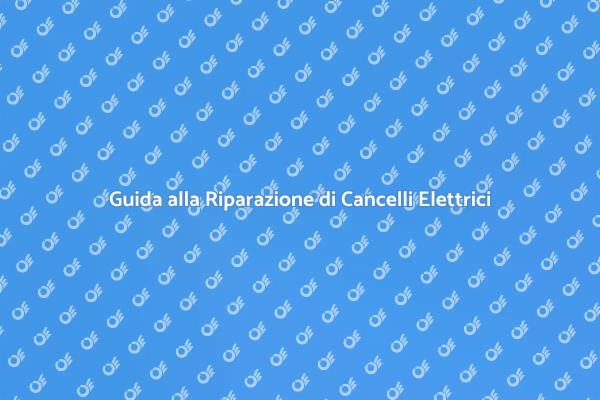 Riparazione Cancello Elettrico: Ecco Come