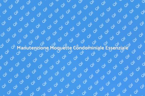 Pulizia Moquette Condominio Essenziale
