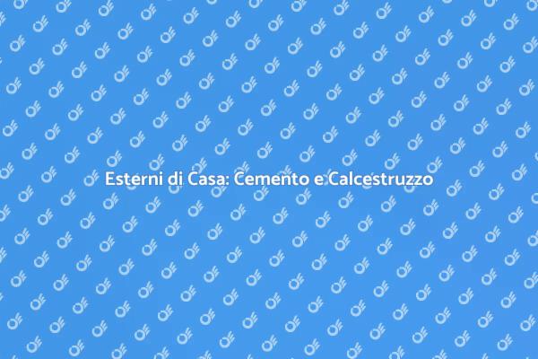 Ristrutturazione Esterni con Cemento