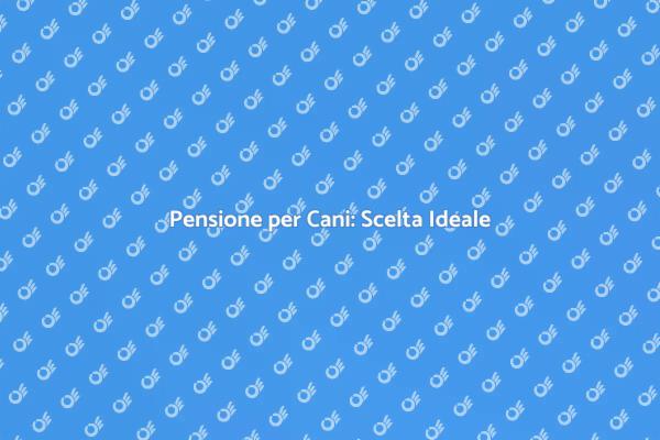Guida alla Pensione per il Tuo Cane