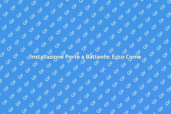 Montaggio Porte: Trasforma il Tuo Spazio