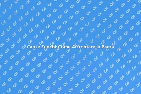 Addestramento Cani e Fuochi d'Artificio