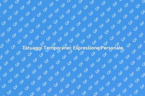 Tatuaggi Temporanei all'Henne: Arte e Stile