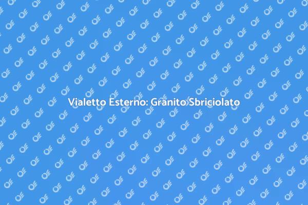 Creare Vialetti: Granito Sbriciolato