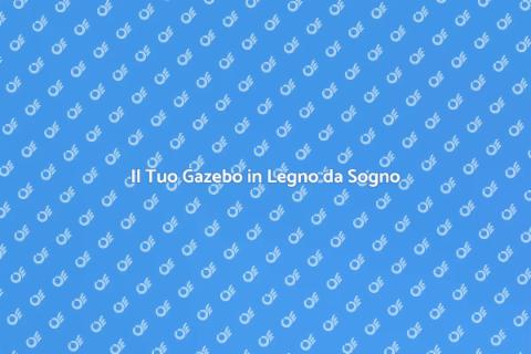 Gazebo in Legno con Tende: Magia Estiva