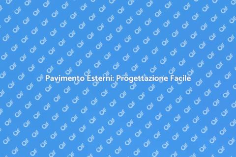 Costruire Pavimento Esterni: Guida