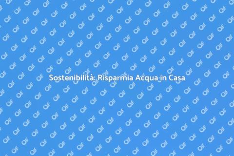 Risparmio Idrico: Scegli Sostenibile