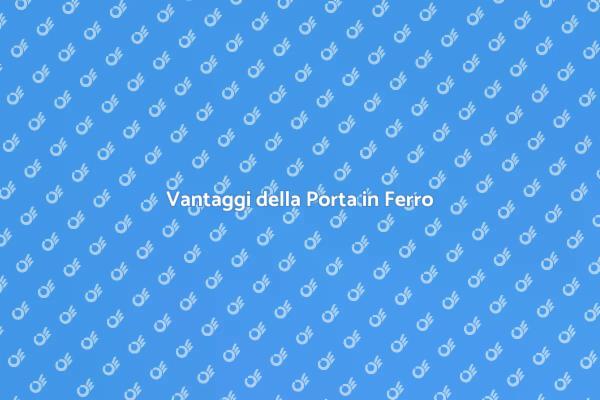 Costruzione di Porte in Ferro