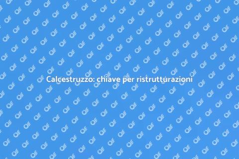 Materiali calcestruzzo ristrutturazioni