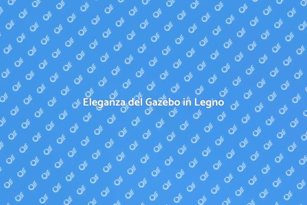 Gazebo Minimalista per il Tuo Giardino