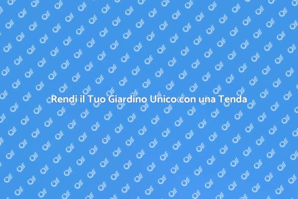 Tenda da Sole: Comfort e Stile nel Giardino