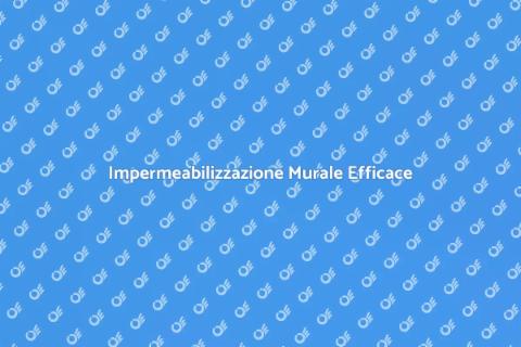 Sigillatura Murale Impermeabilizzante