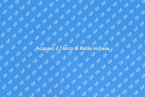 Esperto di Acquari per Casa Rilassante