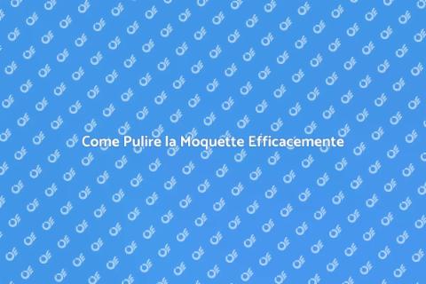 Pulire la Moquette: Guida Pratica