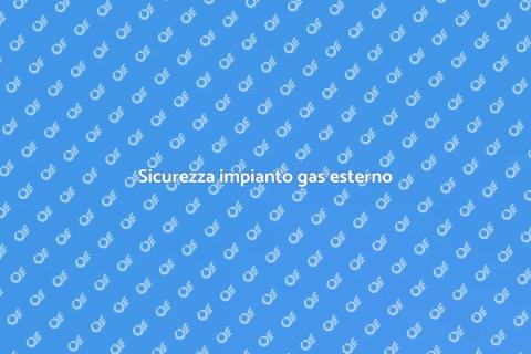 Certificazione impianto gas esterno