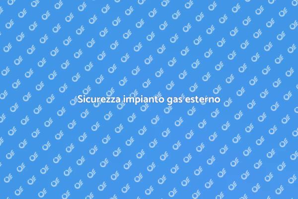 Gas esterno: certificazione necessaria