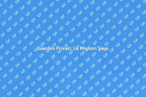 Piantare Siepi per Delimitare Giardini