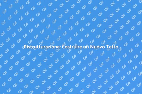 Costruire un Tetto: La Guida di Ernesto