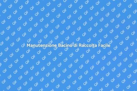 Pulizia Bacino di Raccolta: Guida Essenziale