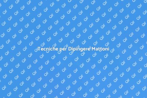 Dipingere Casa in Mattoni: Guida