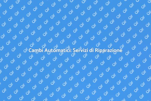 Cambi Automatici: Assistenza Professionale