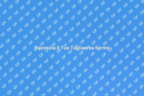 Rimettere in Funzione un Tagliaerba