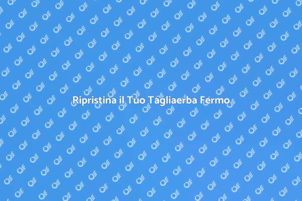 Riporta in Vita il Tuo Tagliaerba