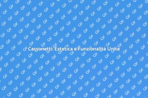 Cassonetti: Spazio Ordinato e Funzionale
