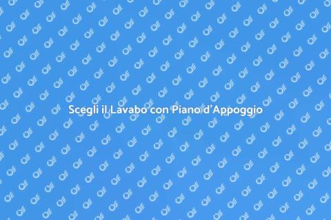 Lavabo Bagno con Piano d'Appoggio