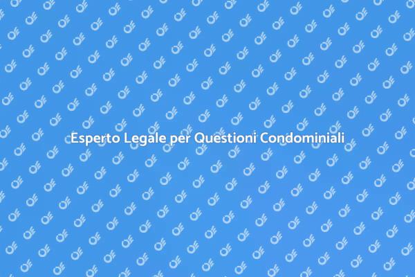 Il Tuo Professionista Legale Condominiale