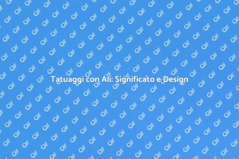 Tatuaggi con Ali: Libertà e Trasformazione