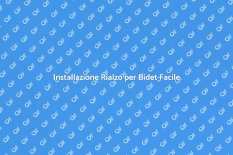 Rialzo per Bidet: Montaggio Facile