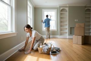pulire la casa prima del organizzare un trasloco: Da €150