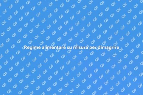 Personalizzazione alimentare per dimagrire