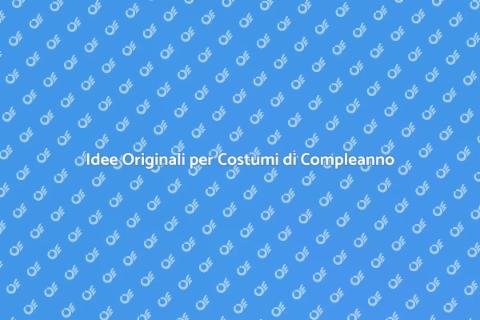 Costumi a Tema per Feste di Compleanno