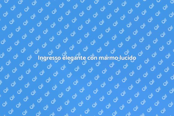 Eleganza nell'ingresso con marmo