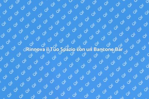 Bancone Bar con Superficie Liscia