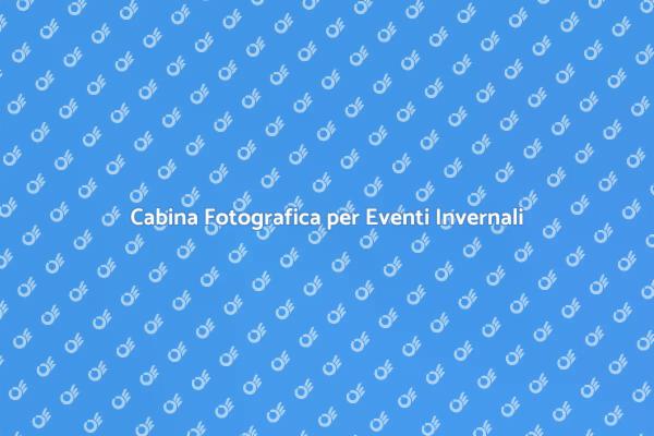 La Magia della Cabina Fotografica Invernale