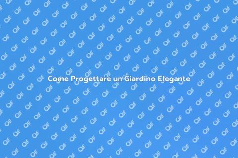 Giardino in Stile Palazzo: Progettazione