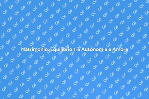 Consulenza Matrimoniale: Equilibrio e Armonia